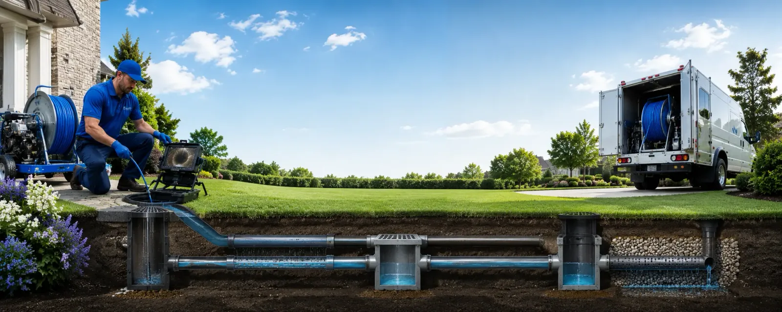 Outdoor drain cleaning information for Avon, IN